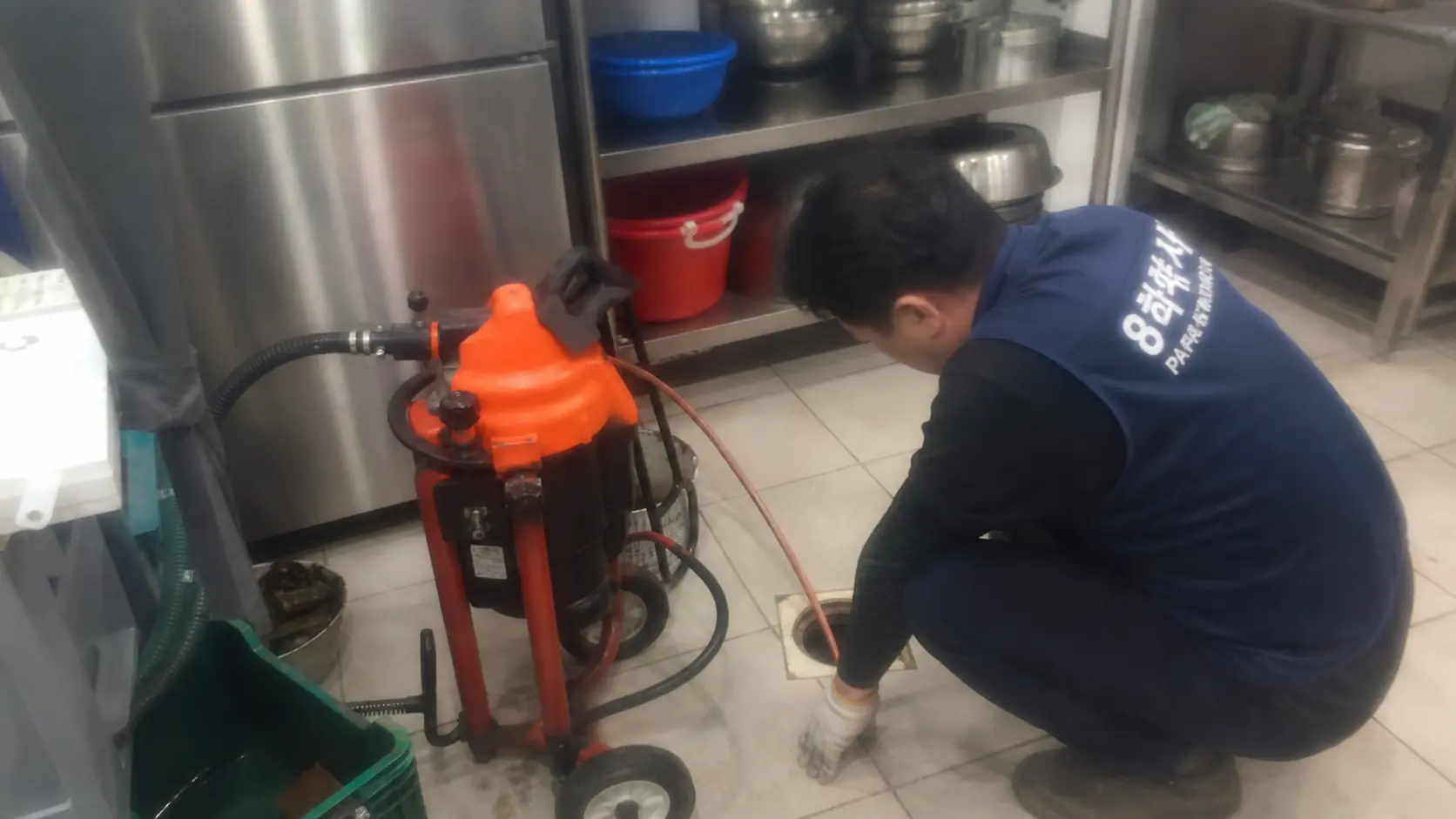 인천 중구 영종동 고압세척 시공조치